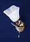 Бра K1373/1W  АВ  Кувшинка   1*60W E14  220V  (h=300, w=170, l=190)    VERNER LIGHTING *1