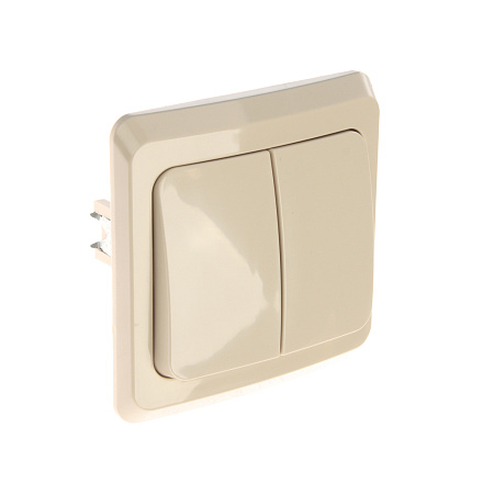 Выключатель "Этюд" СП 2кл. кремовый ВС10-002К *10/20