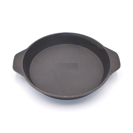 Сковорода чугунная d22см, выс. 3см, 2-е литые ручки (220/30-2) (Балезино) *1/5