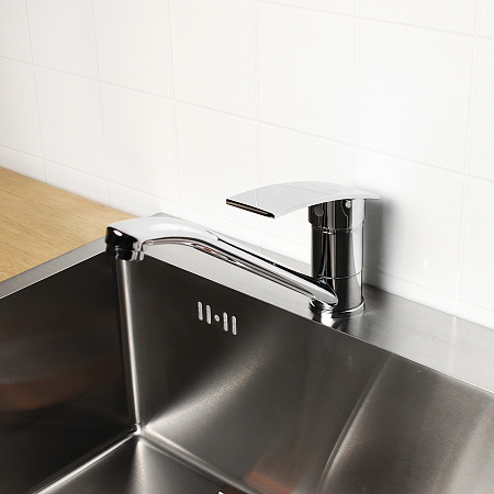 Смеситель для кухни Potato P4935 длинный излив *1/10