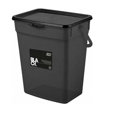 Контейнер д/хранения пластм. "Black" 6л 244х180х255мм SC140710621*1/10