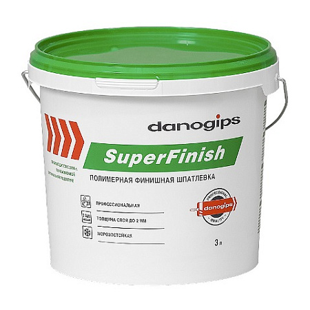 Шпатлевка полимерная финишная СуперФиниш ШИТРОК 5  кг (3л) Danogips *1/120