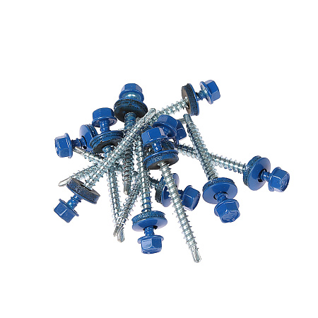 Саморезы кровельные BROZEX 4,8*51 RAL5005 (насыщенный синий) (10кг) промтара *10