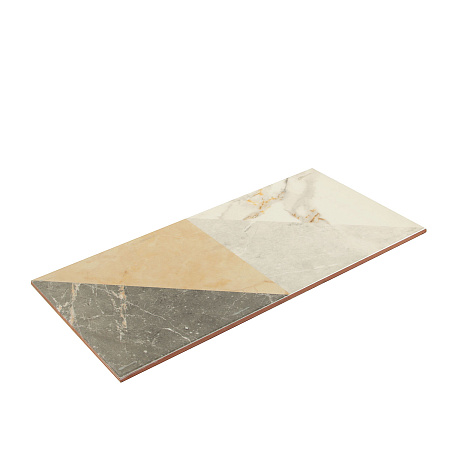 Плитка настенная Capella белая геометрия 500*250*9 GT98VG Global Tile *1,375кв.м/74,25