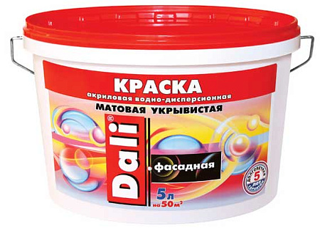 Краска акриловая фасадная 2,5 л ДАЛИ укрывистая *1/120