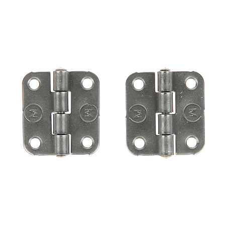 Петля накладная 40мм б/покрытия (комплект 2 шт+саморезы) ДомоСтрой *10/100