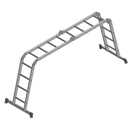 Лестница многофункциональная трансформер алюм. 4х4ступ.,общ.дл.4,33м,max нагр120кг1320404 "НВ" *1