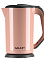 Чайник эл. нерж/пластик 1,7л 2000Вт GALAXY GL 0330 розовый, двойная стенка *1/6