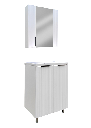 Тумба /BROZEX WOOD/ "Лойт 60" стронг белый (выписывать раковину БЛ322 - COMO 60) *1