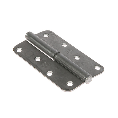 Петля накладная 110мм б/покрытия ПРАВАЯ (комплект 2 шт+саморезы) ДомоСтрой *10/50