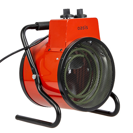 Пушка тепловая электрическая  2кВт 230м3/ч S-20м2 ТЭН круглая 220В TP-20R OASIS *1