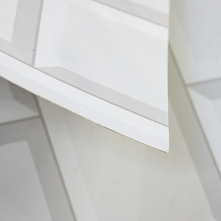 Панель АБС "Белая плитка" (фартук)  (3,0*0,6м) *1