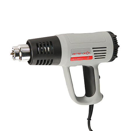 Фен строительный 2000Вт  60-600°С 300-500 л/мин 1 насадка ФЭ-2000Э ИНТЕРСКОЛ *1/10