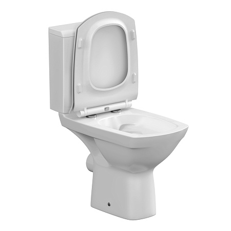 Унитаз-компакт CARINA  CLEAN ON 011 3/5 кр.дюр. slim lift,easy-off,  белый Cersanit *1/9