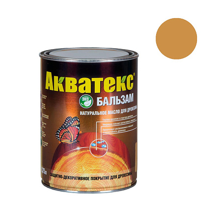 Акватекс-бальзам (натуральное масло д/древесины) лиственница 0,75 л *1/6/576