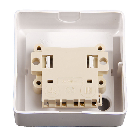 Выключатель "Хит" ОП 1кл. белый ВА16-131-б  *10/168