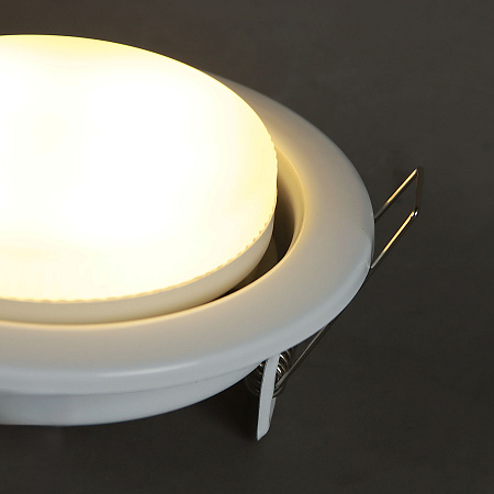 Светильник встраиваемый GX53 H4 Ecola без рефлектора Белый FW53H4ECB *10/50