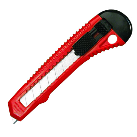 Нож строительный 18мм корпус пластик (3064942) "888" * 1/24/720