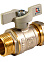 Кран шаровый 20х1/2"(Ø15) цанга/папа бабочка CTM (СТАНДАРТ) CWPM1220 *1/10