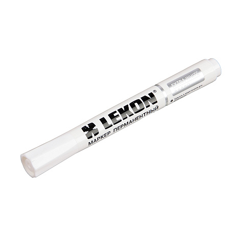 Маркер строительный перманентный белый арт.012393 LEKON EXTRA WHITE *10/60/1200