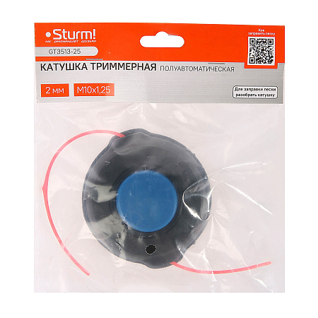 Катушка для триммера полуавт.подача лески М10 GT3513-25 STURM *1/50