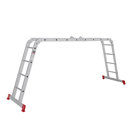 Лестница многофункциональная трансформер алюм. 4х4ступ.,общ.дл.4,52м,max нагр150кг 2320404 "НВ" *1