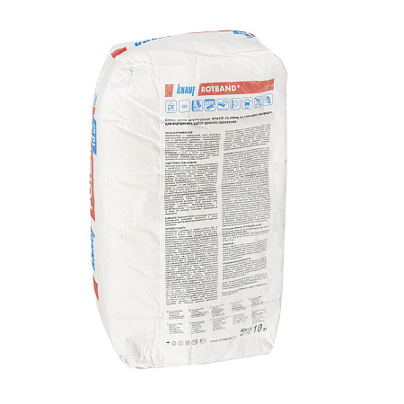 Штукатурка гипсовая Ротбанд  для стен и потолков 10 кг КНАУФ *1/117
