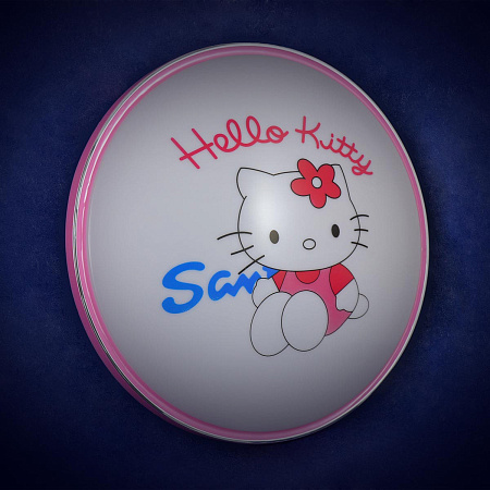 Светильник светодиодный акриловый 400мм 48W 8103/24W*2 04 PINK LED 3р(т.и хол.свет,смеш)S=10м2 VERNER LIGHTING *1/10