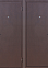 Дверь металлическая 5 см ПРОФИ металл/металл 860х2050 ПРАВАЯ ПРОМЕТ *1