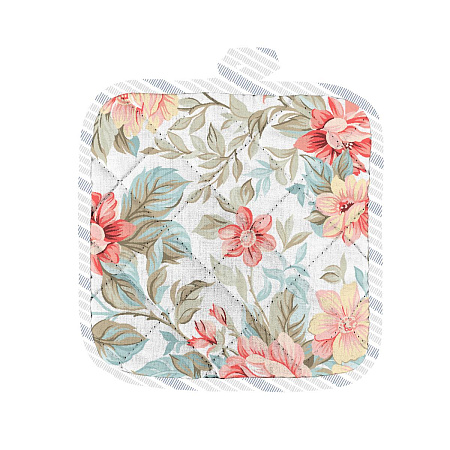 Прихватка 18х18см Виктория 60259-1, 100% хлопок Vse DOMA *1