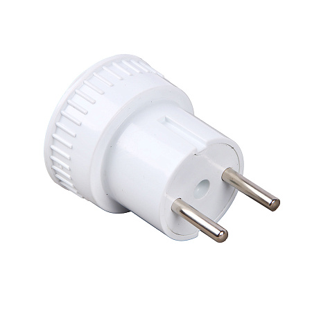 Переходник  евро АДАПТЕР  6А 250В белый б/з TDM SQ1806-0023 *1/30