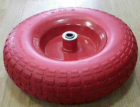 Колесо полиуретановое ступица d16/90мм D330мм PU 4.00-6 (к тачке ВЕ94) *1/5