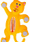 Термометр уличный (наружный) "Котик" от -30°C до +50°C (устан.на 2-ст.ск.)арт.ТБ-306(п/э пакет)*1/72