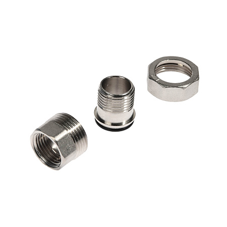 Соединитель с накидной гайкой прямой 1/2"(Ø15) М/П (американка) CTM CRAS0012 *10/120