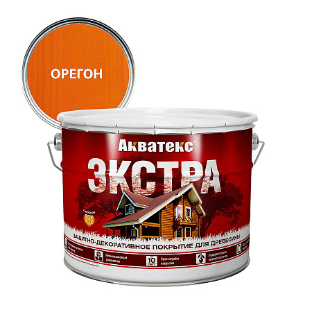 Защитно-декоративное покрытие для древесины алкидное орегон 9 л АКВАТЕКС *1/55