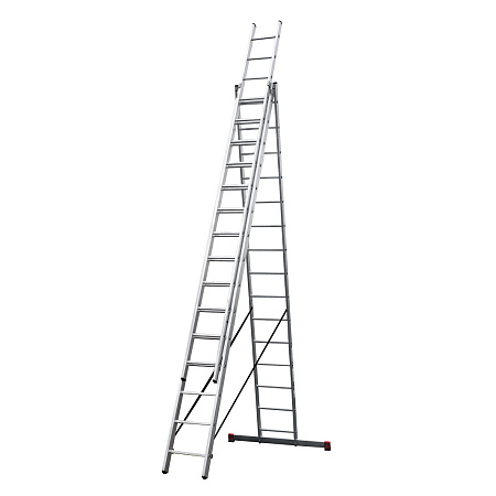 Лестница многофункциональная складная алюм. 3х15ступ.,общ.дл.10,26м,max нагр.150кг NV100 "НВ" *1