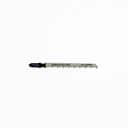 Пилки для лобзика по дереву 100мм шаг4,0мм прямой чист рез (2шт) T101D арт37101014 Bohrer*10/100/600