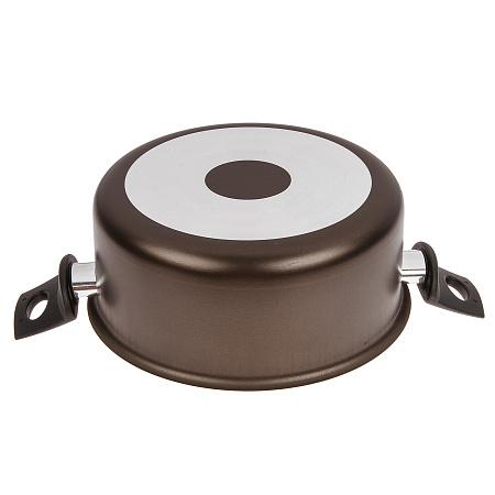 Кастрюля алюмин. антипригарная "Jarko" "MERLETTO" 4,5л d24см Стек.кр. JMr-224-11 *1/4