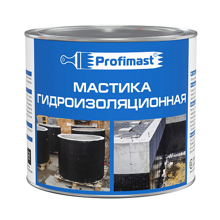 Мастика битумная гидроизоляционная  2 л/1,8кг PROFIMAST *1/6/240
