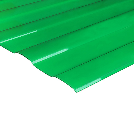 Профилированный поликарбонат С-8-У стандарт, Зеленый 1,05*2м