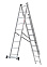 Лестница многофункциональная складная алюм. 3х 9ступ.,общ.дл.5,52м,max н.120кгNV1230 1230309 "НВ" *1
