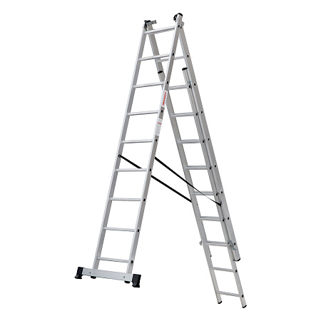 Лестница многофункциональная складная алюм. 3х 9ступ.,общ.дл.5,52м,max н.120кгNV1230 1230309 "НВ" *1