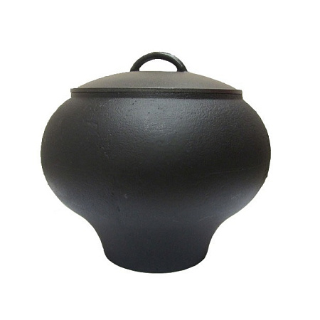 Горшок чугунный 4,0л  с крышкой КАлД (ЧГ141)  (Балезино)  *1/3