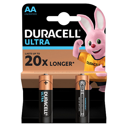 Элемент питания AA (LR06) Duracell Ultra 2BL 5004803 ***2/40