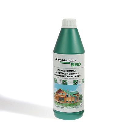 Антисептик для древесины трудновымываемый 1 л Здоровый дом  БИО  *12/432