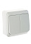 Выключатель "Этюд" ОП 2кл. белый с подсветкой ВА10-006В  *10/25