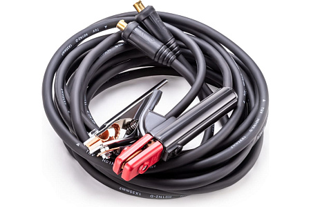 Приспособление для сварки: провода2шт 5м с.35мм2/электрододержат/зажим арт,7023 FoxWeld *1/4