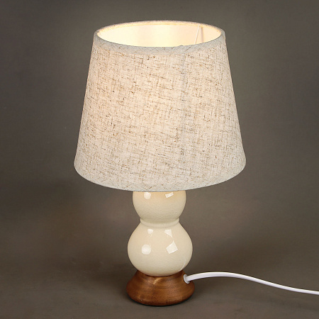 Лампа настольная 22016-0.7-01ZT (керамика+абажур)  *1/36