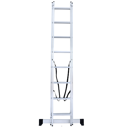 Лестница многофункциональная складная алюм. 2х 8ступ.,общ.дл.3,44м,max н.150кгNV1220 1220208"НВ"*1