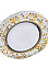 Светильник встраиваемый GX53 H4 5319 Ecola Glass Круг янтарь зерк/черн.бронза FQ53RMECB *10/30